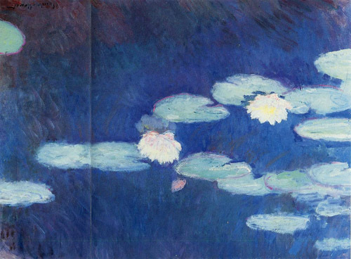 Water-Lilies2 1897-1899  by Claude Monet Oil Painting reproduction