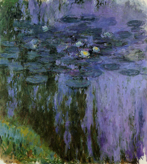 Water-Lilies5 1916-1919  by Claude Monet Oil Painting reproduction