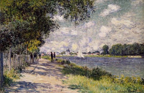 The Seine at Argenteuil 1875  by Claude Monet Oil Painting reproduction