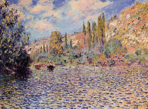 The Seine at Vetheuil2 1879  by Claude Monet Oil Painting reproduction