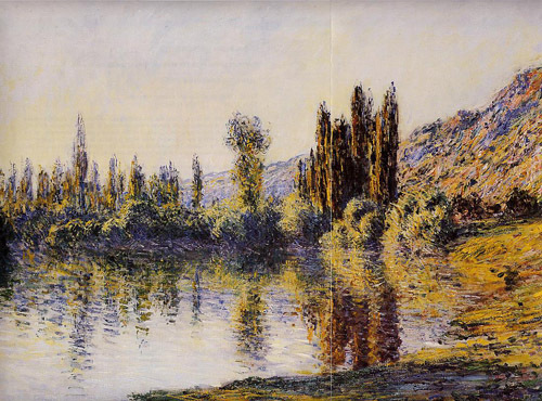 The Seine at Vetheuil2 1881  by Claude Monet Oil Painting reproduction
