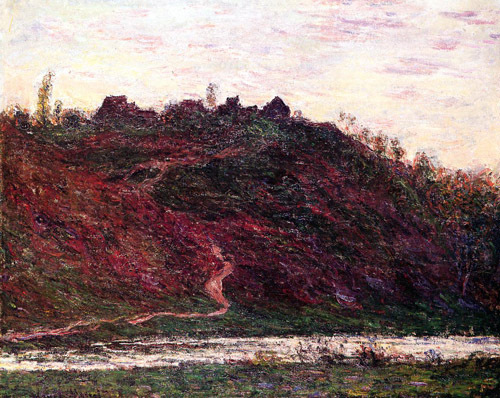 The Village of La Coche-Blond Evening 1889 by Claude Monet Oil Painting reproduction