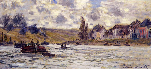 The Village of Lavacourt 1878  by Claude Monet Oil Painting reproduction