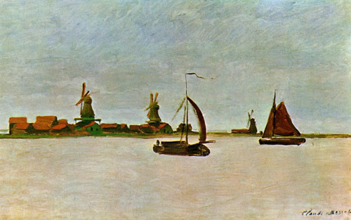 The Voorzaan 1871  by Claude Monet Oil Painting reproduction