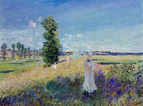 The Walk Argenteuil 1875 by Claude Monet Oil Painting reproduction