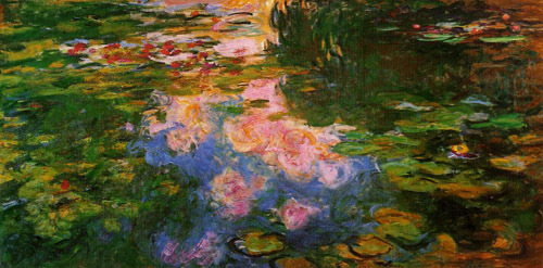 The Water-Lily Pond5 1917-1919 by Claude Monet Oil Painting reproduction