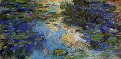 The Water-Lily Pond 1917-1919  by Claude Monet Oil Painting reproduction