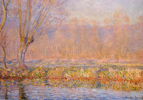 The Willow (aka Spring on the Epte) 1885 by Claude Monet Oil Painting reproduction