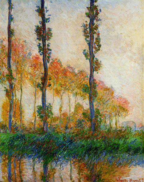 Three Trees in Autumn 1891  by Claude Monet Oil Painting reproduction