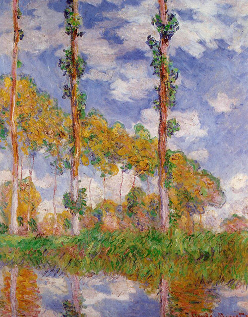 Three Trees in Summer 1891 by Claude Monet Oil Painting reproduction