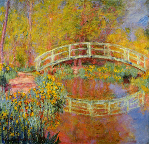 The Japanese Bridge at Giverny 1896-1898  by Claude Monet Oil Painting reproduction