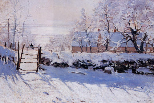 The Magpie 1869  by Claude Monet Oil Painting reproduction