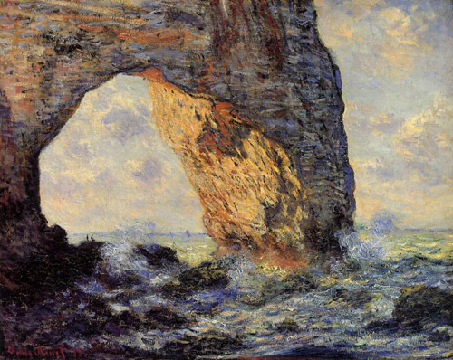 The Manneport Etretat 1883  by Claude Monet Oil Painting reproduction