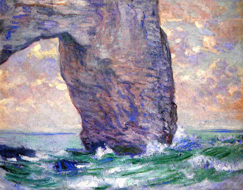 The Manneport Seen from Below 1883  by Claude Monet Oil Painting reproduction