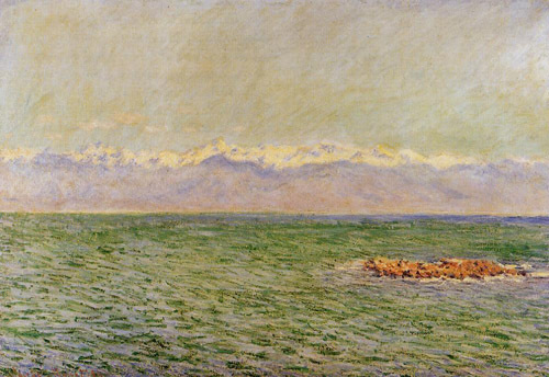 The Meditarranean at Antibes2 1888 by Claude Monet Oil Painting reproduction