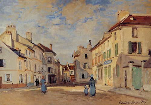 The Old Rue de la Chaussee Argenteuil 1872  by Claude Monet Oil Painting reproduction