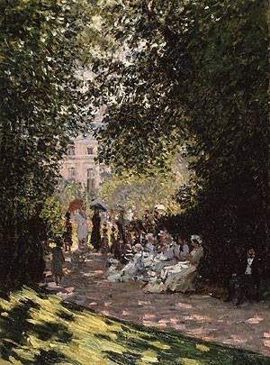 The Parc Monceau 1878  by Claude Monet Oil Painting reproduction