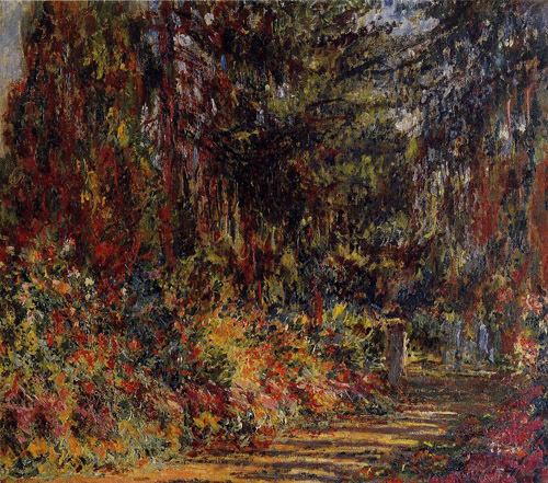 The Path at Giverny 1902-1903  by Claude Monet Oil Painting reproduction