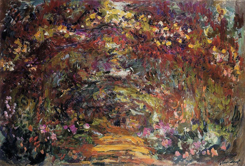 The Path under the Rose Trellises Giverny1 1920-1922  by Claude Monet Oil Painting reproduction