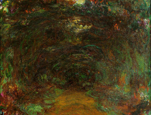 The Path under the Rose Trellises Giverny2 1920-1922  by Claude Monet Oil Painting reproduction