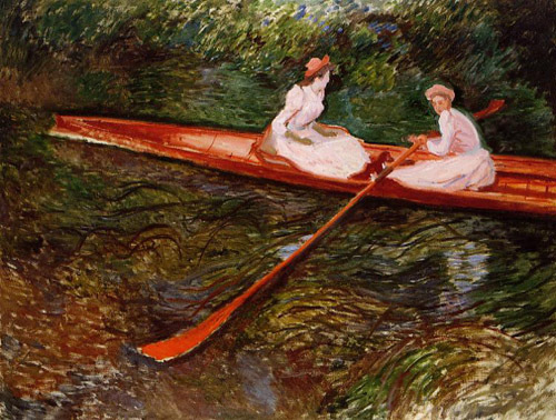 The Pink Skiff 1890  by Claude Monet Oil Painting reproduction
