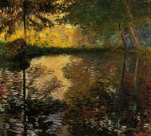 The Pond at Montgeron1 1876 by Claude Monet Oil Painting reproduction