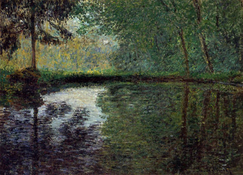 The Pond at Montgeron2 1876 by Claude Monet Oil Painting reproduction