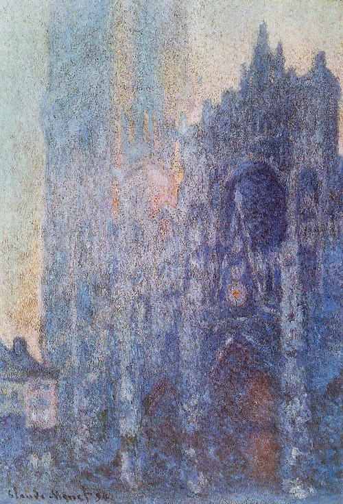The Portal and the Tour dAlbane at Dawn 1893 by Claude Monet Oil Painting reproduction