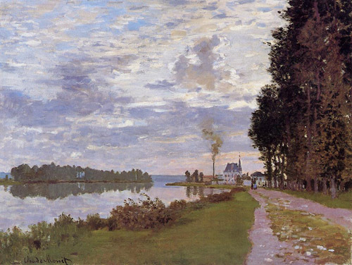 The Promenade at Argenteuil2 1872 by Claude Monet Oil Painting reproduction