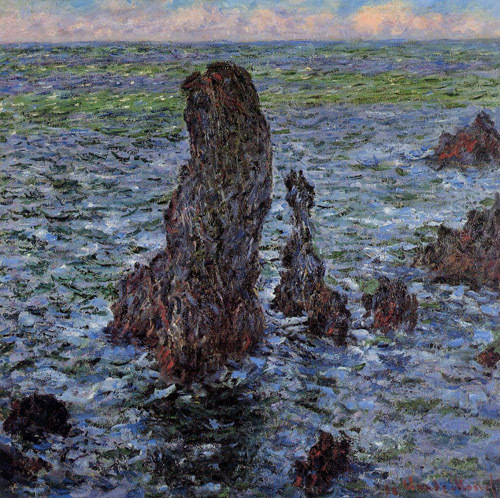 The Pyramids at Port-Coton 1886 by Claude Monet Oil Painting reproduction