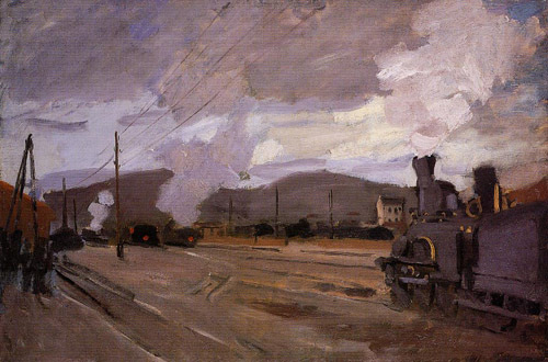 The Railroad Station at Argenteuil 1872 by Claude Monet Oil Painting reproduction