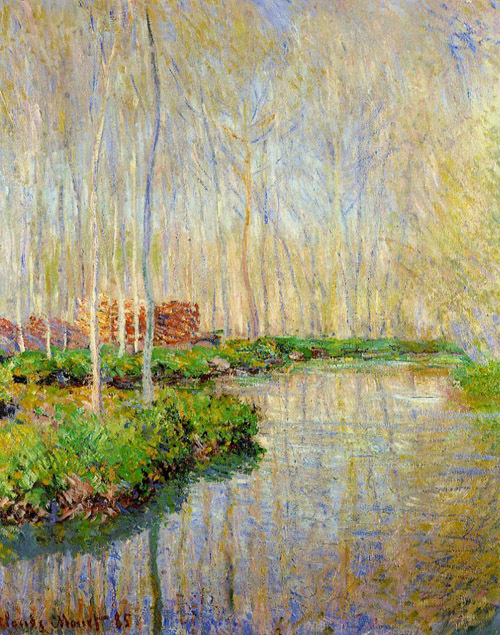 The River Epte 1885  by Claude Monet Oil Painting reproduction
