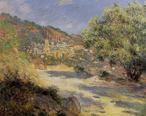 The Road to Monte Carlo 1883  by Claude Monet Oil Painting reproduction