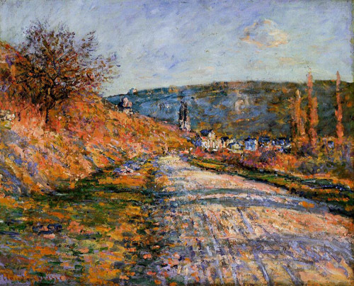 The Road to Vetheuil 1880  by Claude Monet Oil Painting reproduction