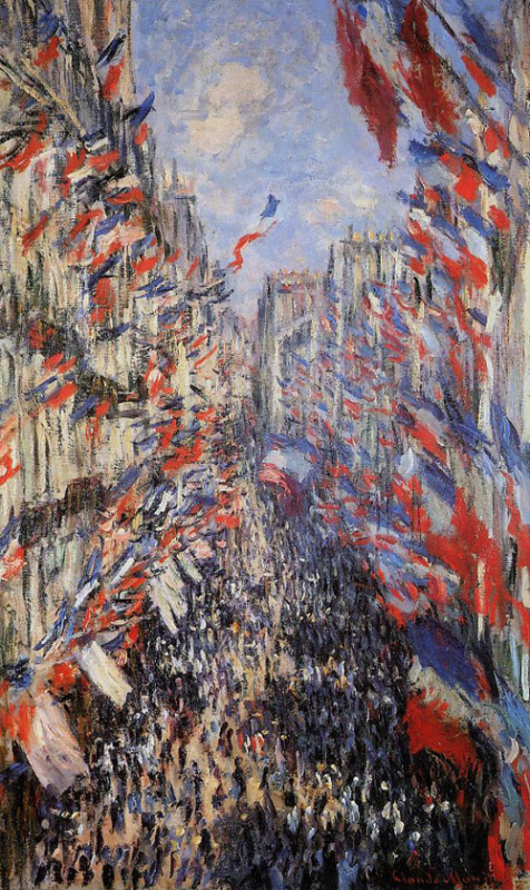 The Rue Montorgeuil 30th of June 1878 1878  by Claude Monet Oil Painting reproduction