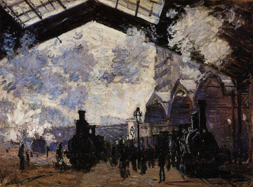 The Saint-Lazare Station1 1877  by Claude Monet Oil Painting reproduction