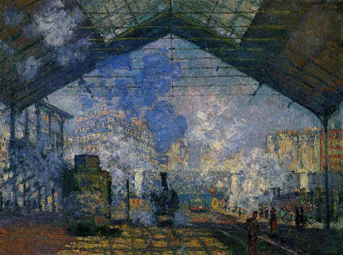 The Saint-Lazare Station2 1877  by Claude Monet Oil Painting reproduction