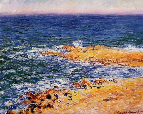 The Sea in Antibes 1888  by Claude Monet Oil Painting reproduction