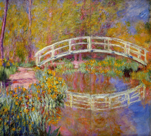 The Bridge in Monets Garden 1895-1896 by Claude Monet Oil Painting reproduction
