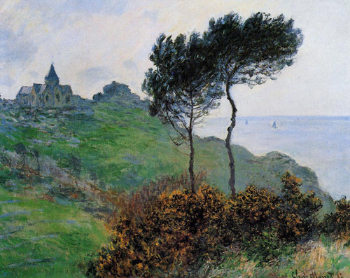 The Church at Varengaville Grey Weather 1882 by Claude Monet Oil Painting reproduction