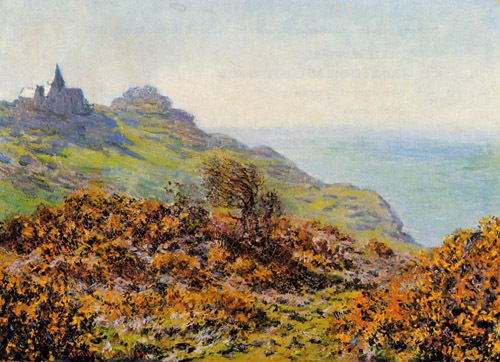 The Church at Varengeville and the Gorge of Les Moutiers  1882 by Claude Monet Oil Painting reproduction