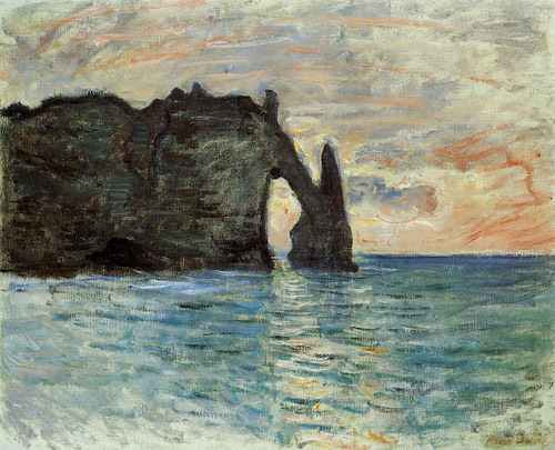  The Cliff at Etretat 1883 by Claude Monet Oil Painting reproduction
