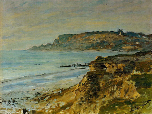 The Cliff at Sainte-Adresse 1873 by Claude Monet Oil Painting reproduction