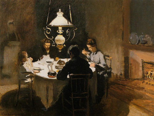 The Dinner 1868-1869  by Claude Monet Oil Painting reproduction