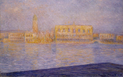 The Doges Palace Seen from San Giorgio Maggiore4 1908  by Claude Monet Oil Painting reproduction