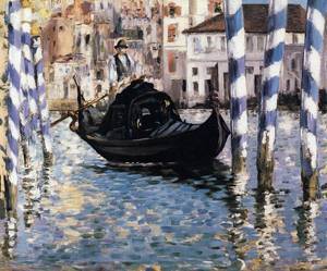 The Grand Canal Venice (aka Blue Venice) 1874  by Claude Monet Oil Painting reproduction
