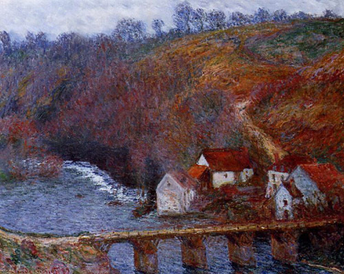 The Grande Creuse by the Bridge at Vervy 1889  by Claude Monet Oil Painting reproduction