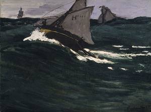 The Green Wave 1865  by Claude Monet Oil Painting reproduction