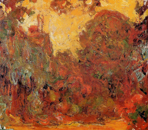 The House Seen from the Rose Garden1 1922-1924  by Claude Monet Oil Painting reproduction