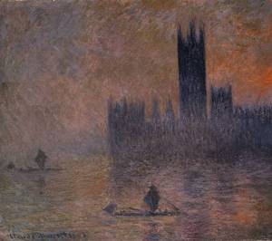 The Houses of Parliament (Effect of Fog) 1903  by Claude Monet Oil Painting reproduction